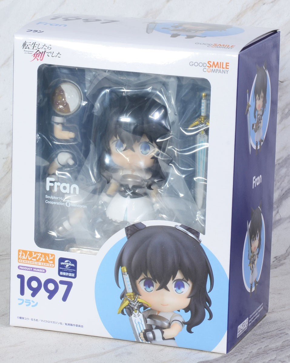 Nendoroid 1997 Fran from Reincarnated as a Sword figure in box with accessories