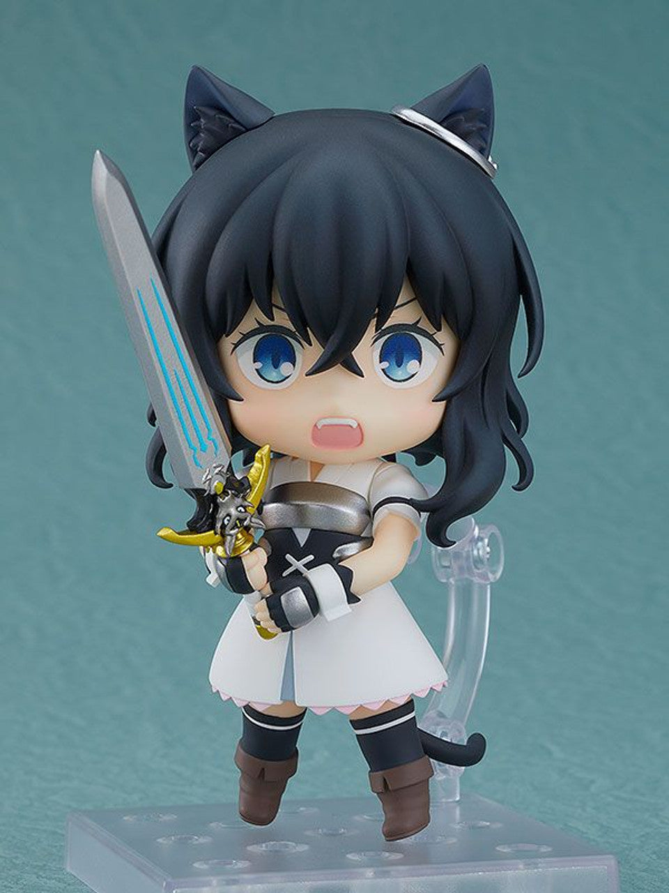 Nendoroid Fran figure from Reincarnated as a Sword with sword and cat ears