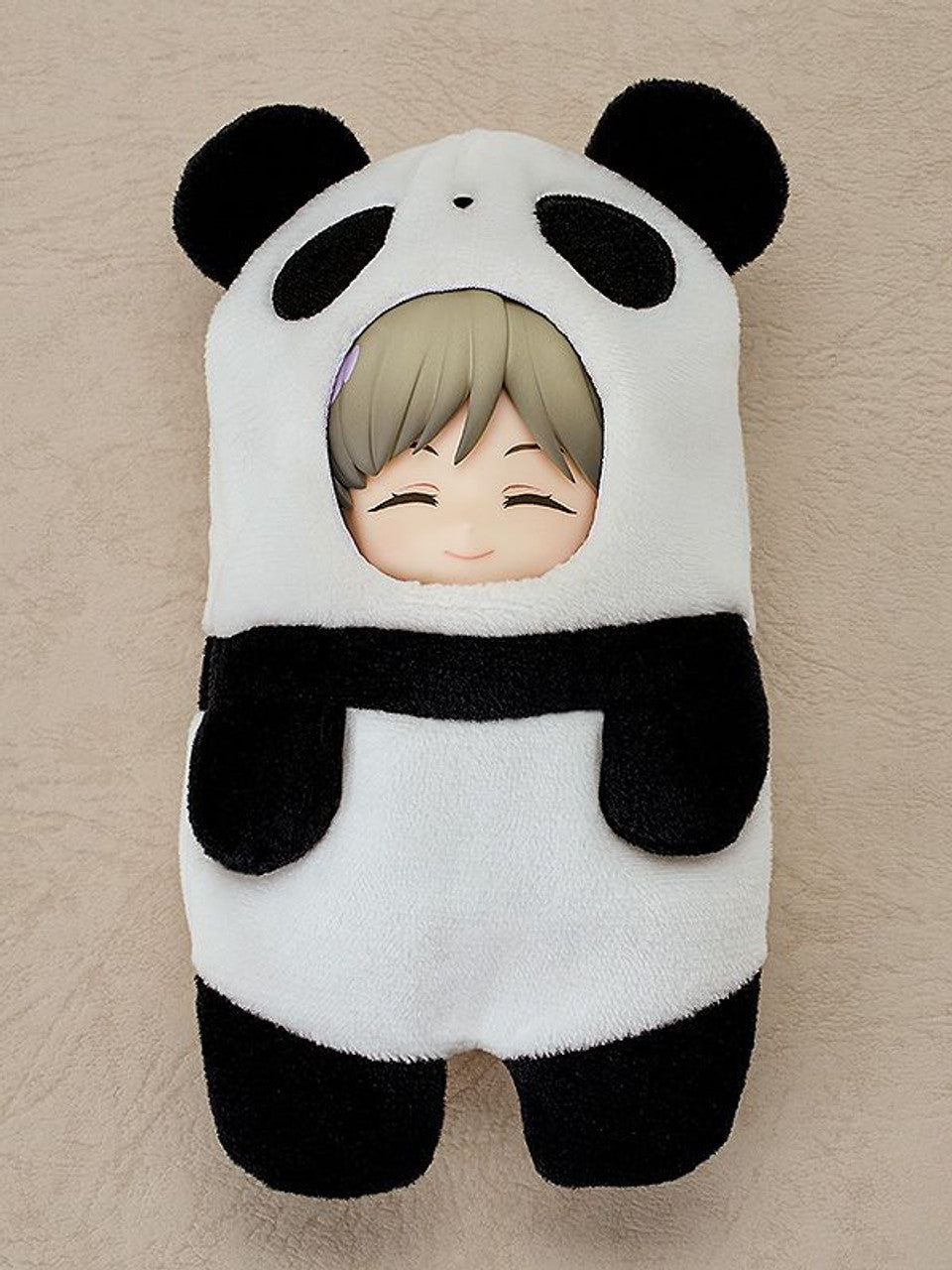 Love Live Superstar Nendoroid Keke Tang in fluffy panda jumpsuit with ears and embroidered eyes smiling face visible
