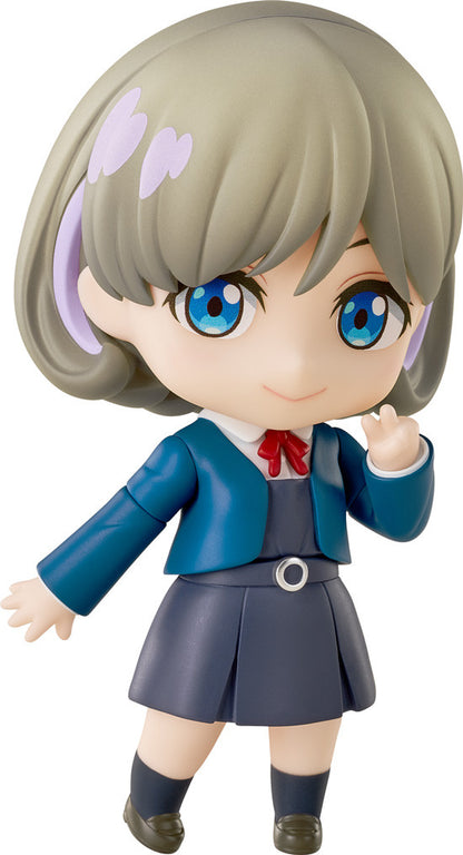 Love Live Superstar Nendoroid Keke Tang anime figure in blue school uniform and pleated skirt