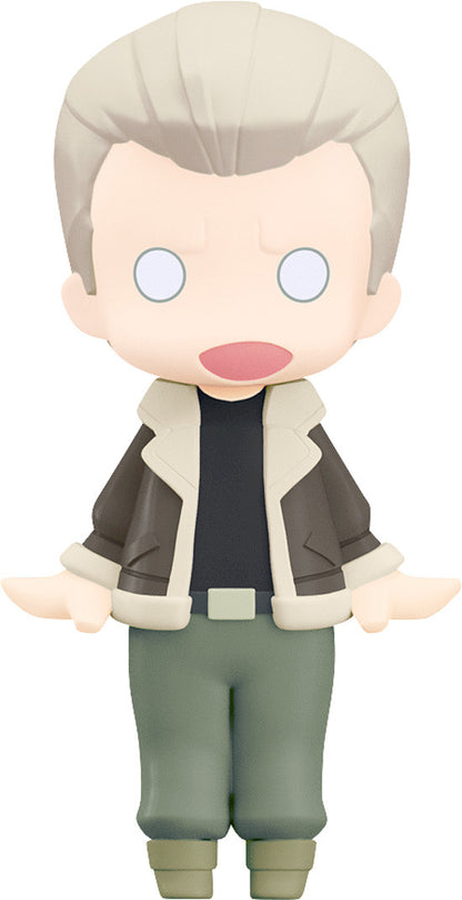 Close-up of Hello! Good Smile Batou figure with a neutral expression