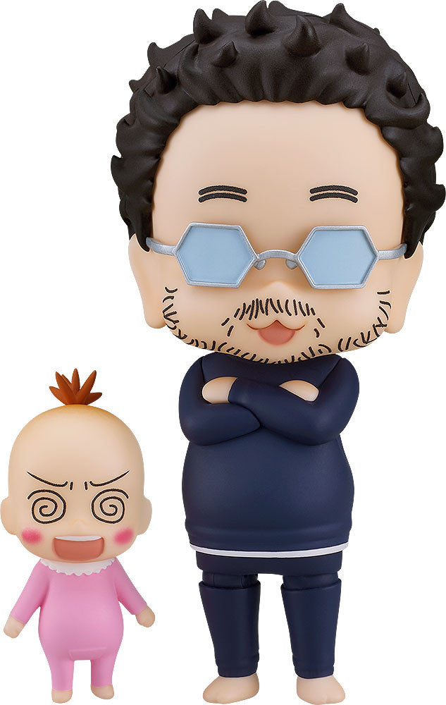 Nendoroid Kantoku-Kun figure front view with accessories Insufficient Direction