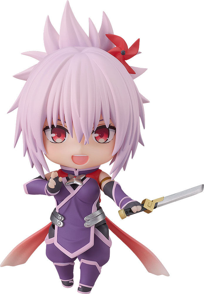 Front view of Matsuri Kazamaki Nendoroid figure standing confidently with a cheerful expression