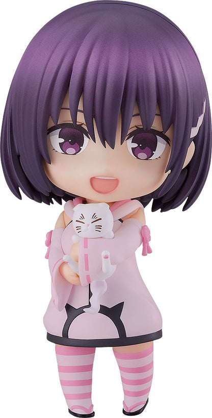 Suzu Kanade Nendoroid in a playful pose with smiling expression and flowing skirt