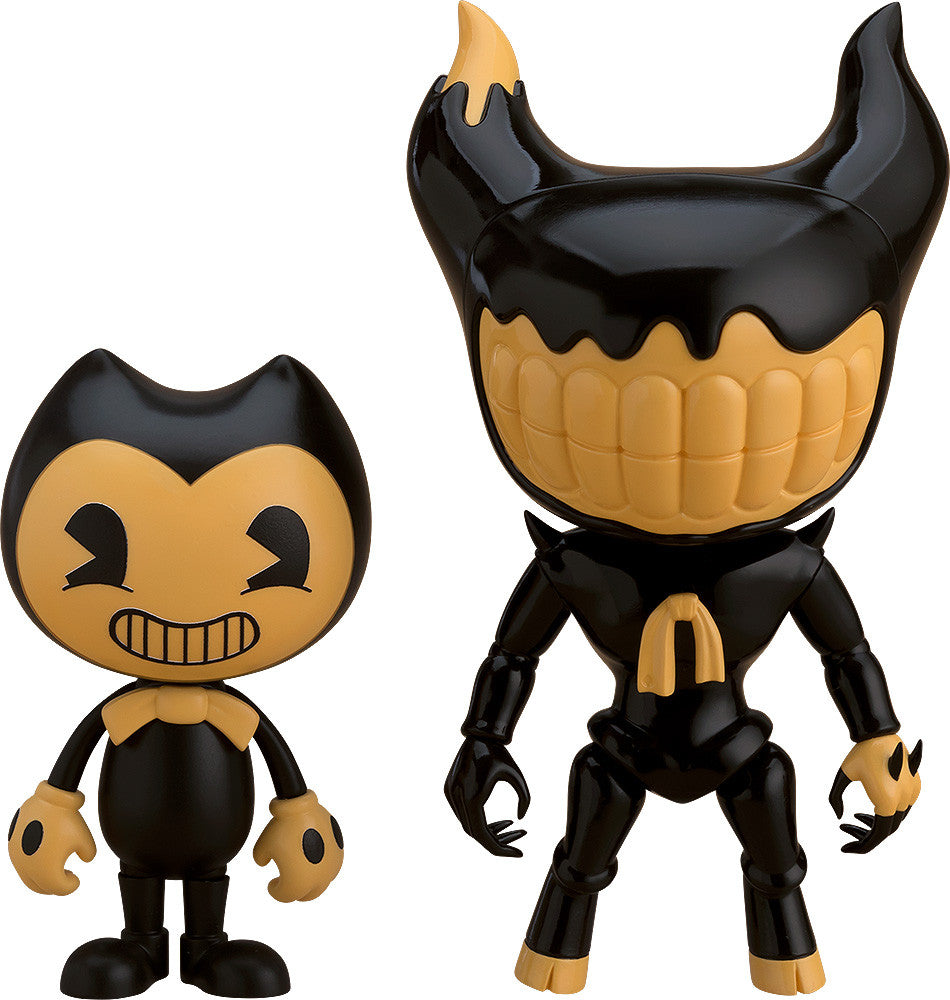 Nendoroid Bendy figure with Ink Demon from Bendy and the Ink Machine, front view