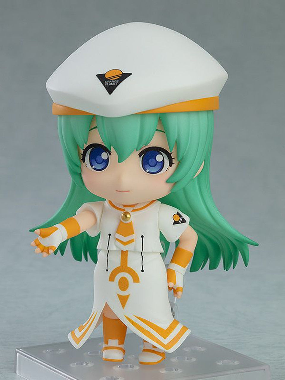 Aria Nendoroid Alice Carroll figure wearing white and orange outfit and hat