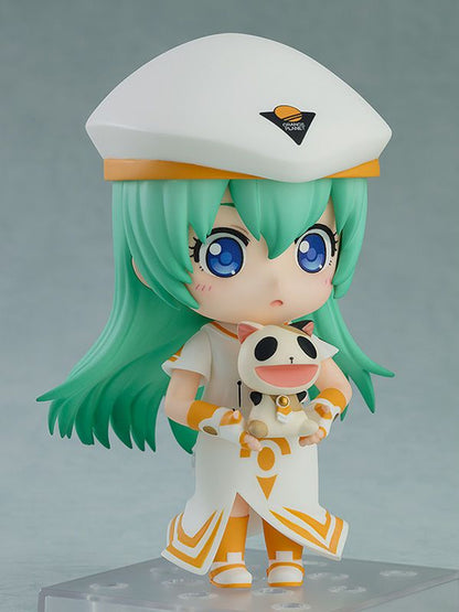 Aria Nendoroid Alice Carroll 4580590176621 5 figure in Orange Planet uniform holding a cat