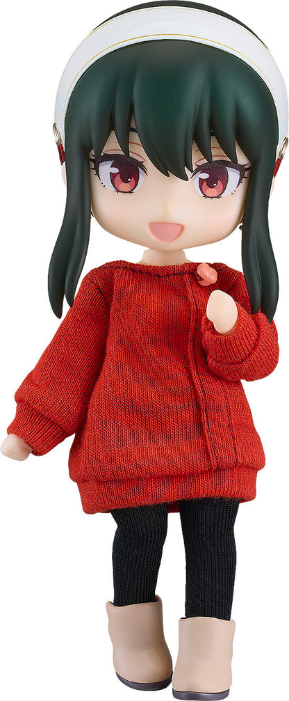 Spy x Family Nendoroid Doll Yor Forger in casual red knit sweater and black leggings