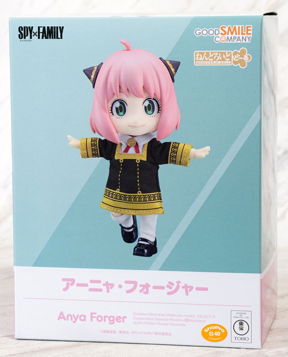 SPY x FAMILY Nendoroid Doll Anya Forger with pink hair and Eden Academy uniform in a box