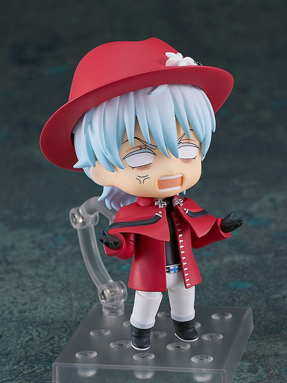 the vampire dies in no time nendoroid ronald mebiyatsu figure with red fedora and matching coat