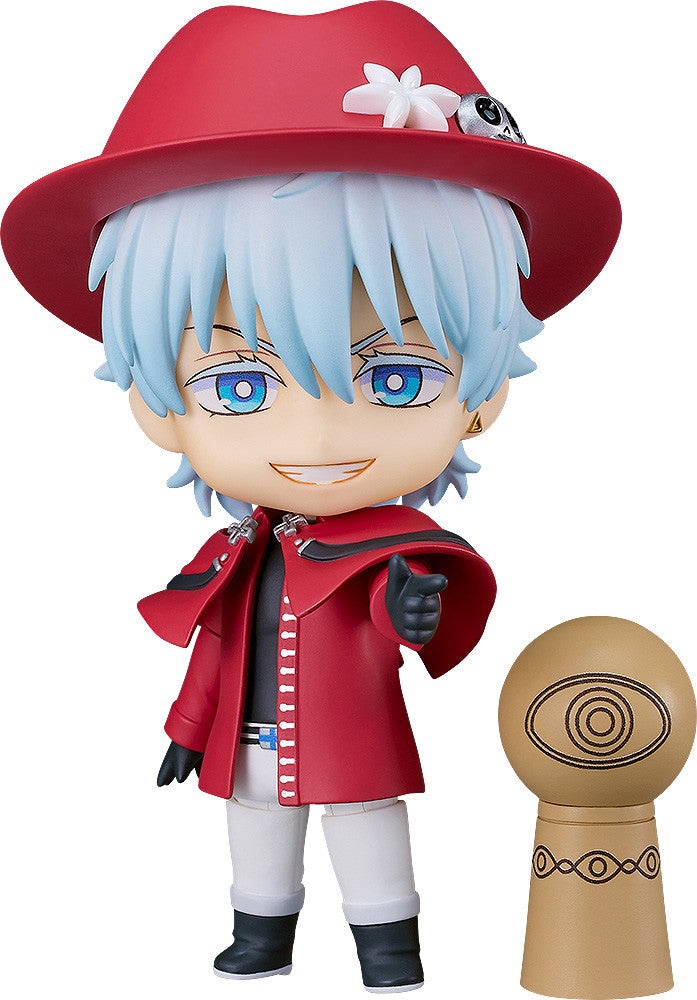 The Vampire Dies in No Time Nendoroid Ronald Mebiyatsu figure in red hat and coat with gold eye accessory