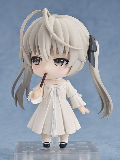 Yosuga no Sora Nendoroid Sora Kasugano anime figure with white dress holding pocky stick