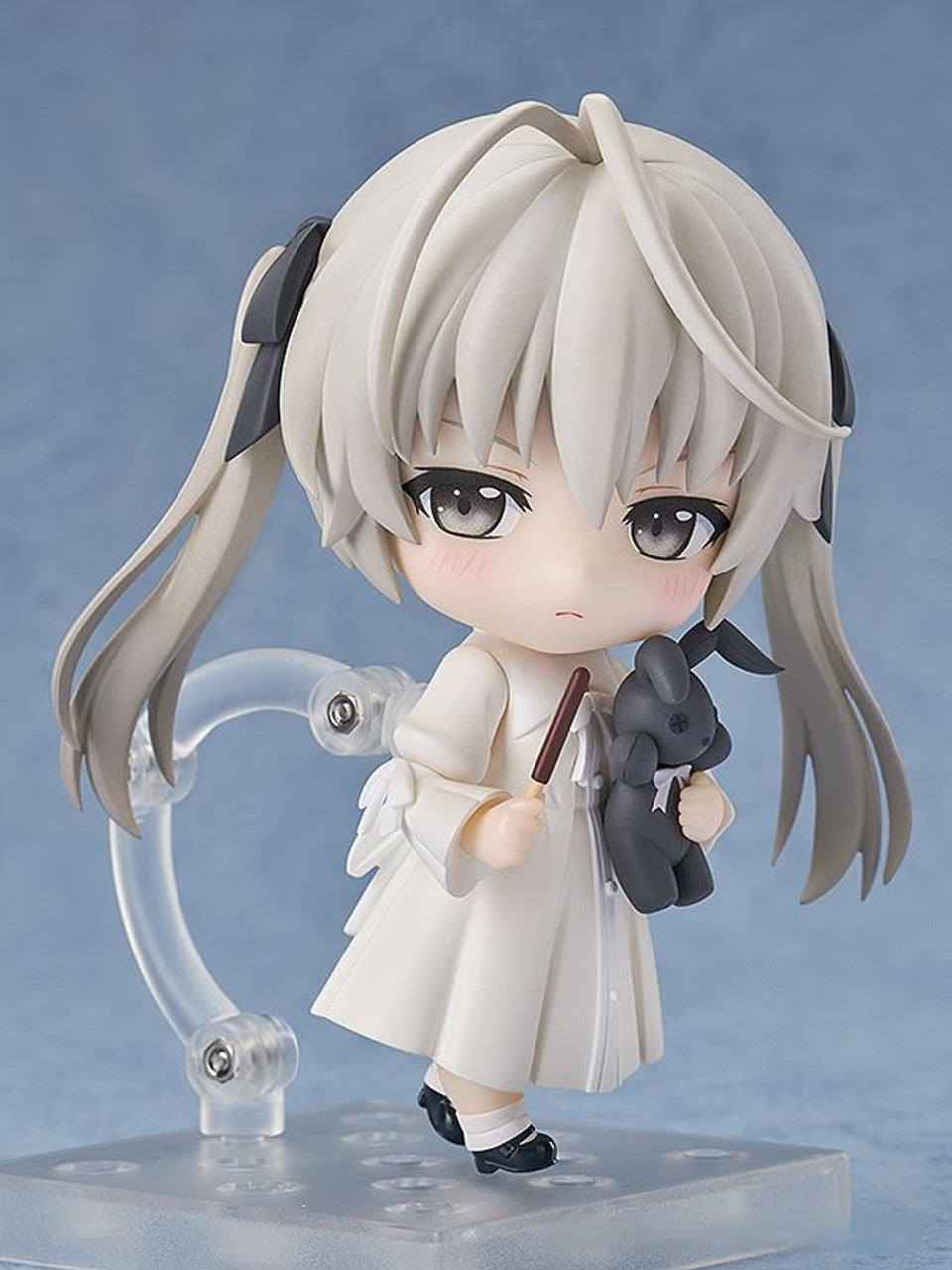 Yosuga no Sora Nendoroid Sora Kasugano action figure holding a grey bunny plush and brown stick