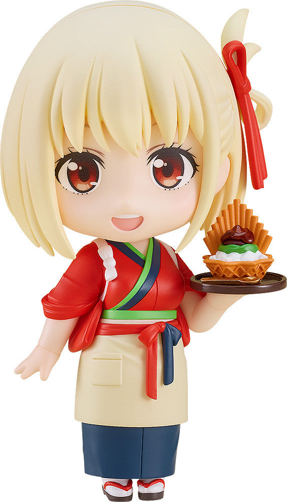 Chisato Nishikigi Nendoroid front view in LycoReco café uniform