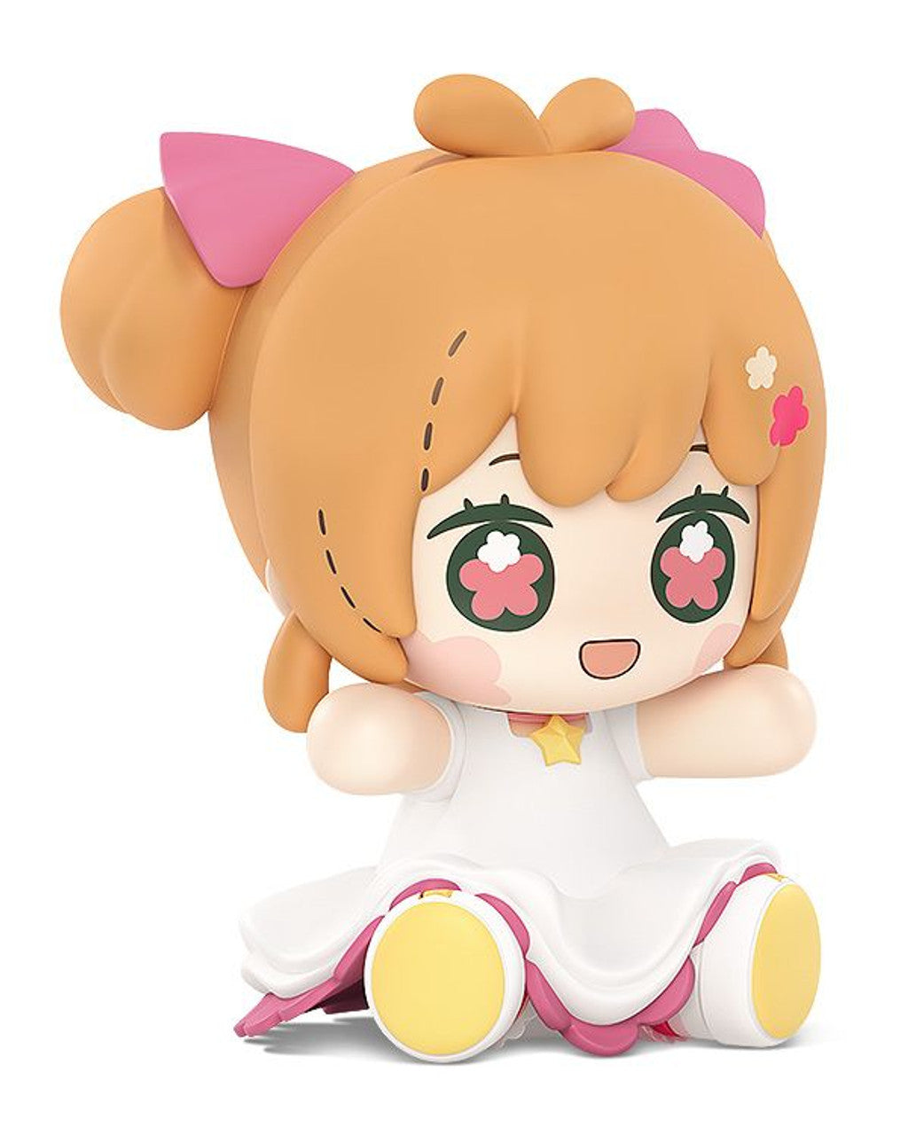 Close-up of Sakura’s face, crown, and glitter details