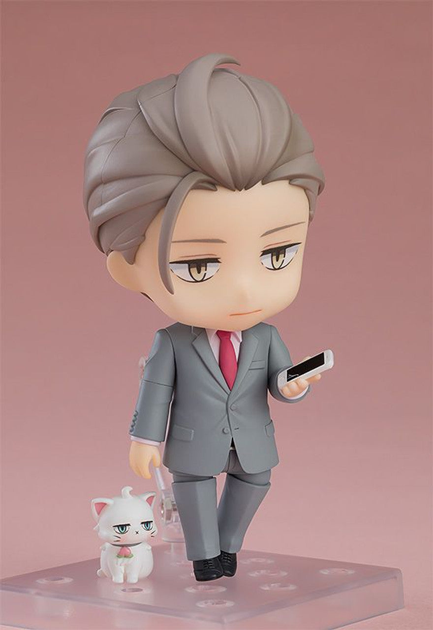 My New Boss is Goofy Nendoroid Yusei Shirosaki figure in walking with the kitten pose
