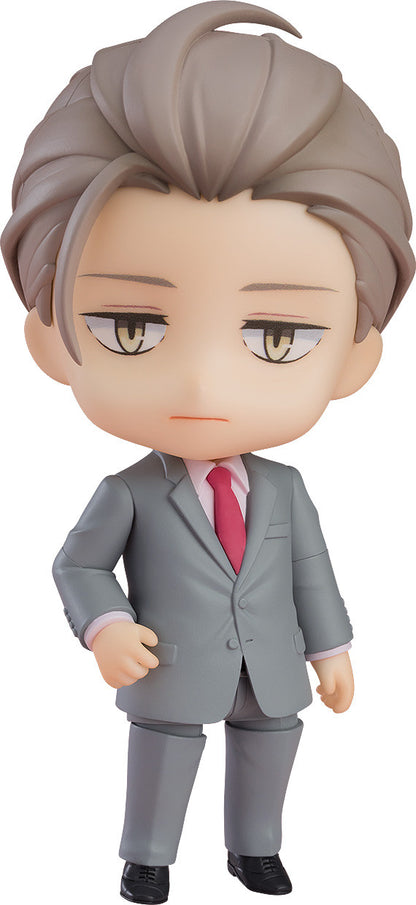 My New Boss is Goofy Nendoroid Yusei Shirosaki figure standing with neutral expression in grey business suit