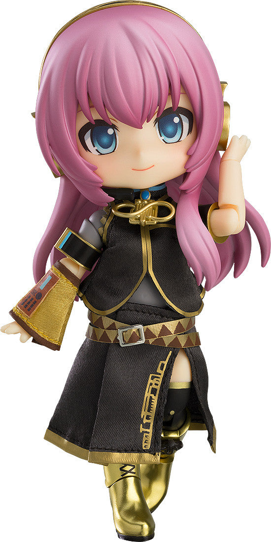 Nendoroid Doll Megurine Luka front view in detailed outfit with pink hair and articulated joints