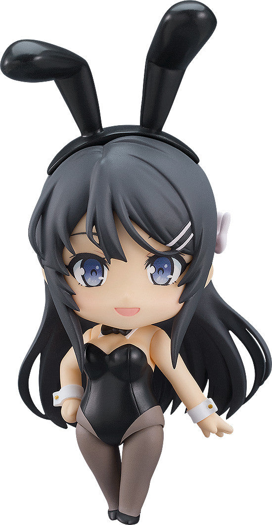 Nendoroid Mai Sakurajima in bunny girl outfit with black ears and tights, front view
