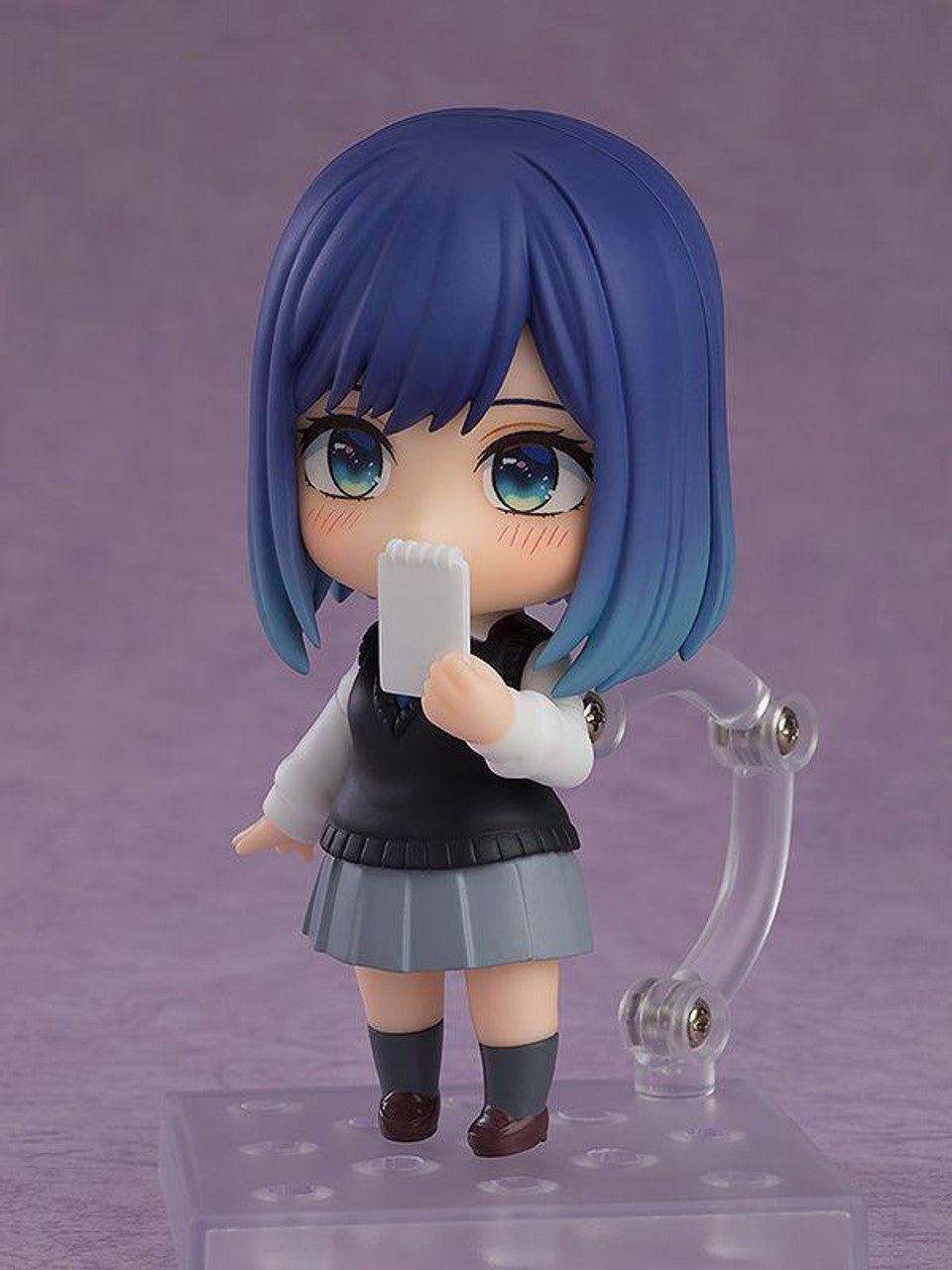 Oshi No Ko Nendoroid Akane Kurokawa figure blushing with holding notebook neer her face