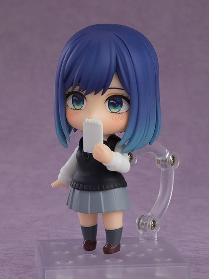 Oshi No Ko Nendoroid Akane Kurokawa figure blushing with holding notebook neer her face
