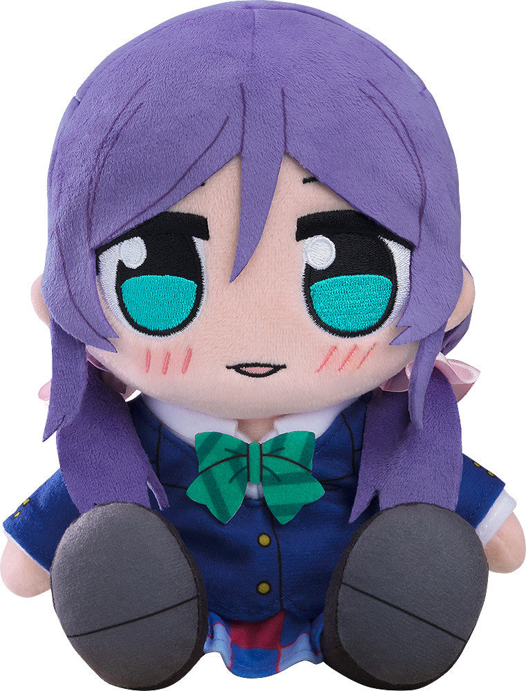 Kuriupan Nozomi Tojo plushie from LoveLive!, highlighting her playful pose and detailed features