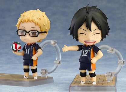Full set view of Nendoroid Tadashi Yamaguchi with accessories and interchangeable parts