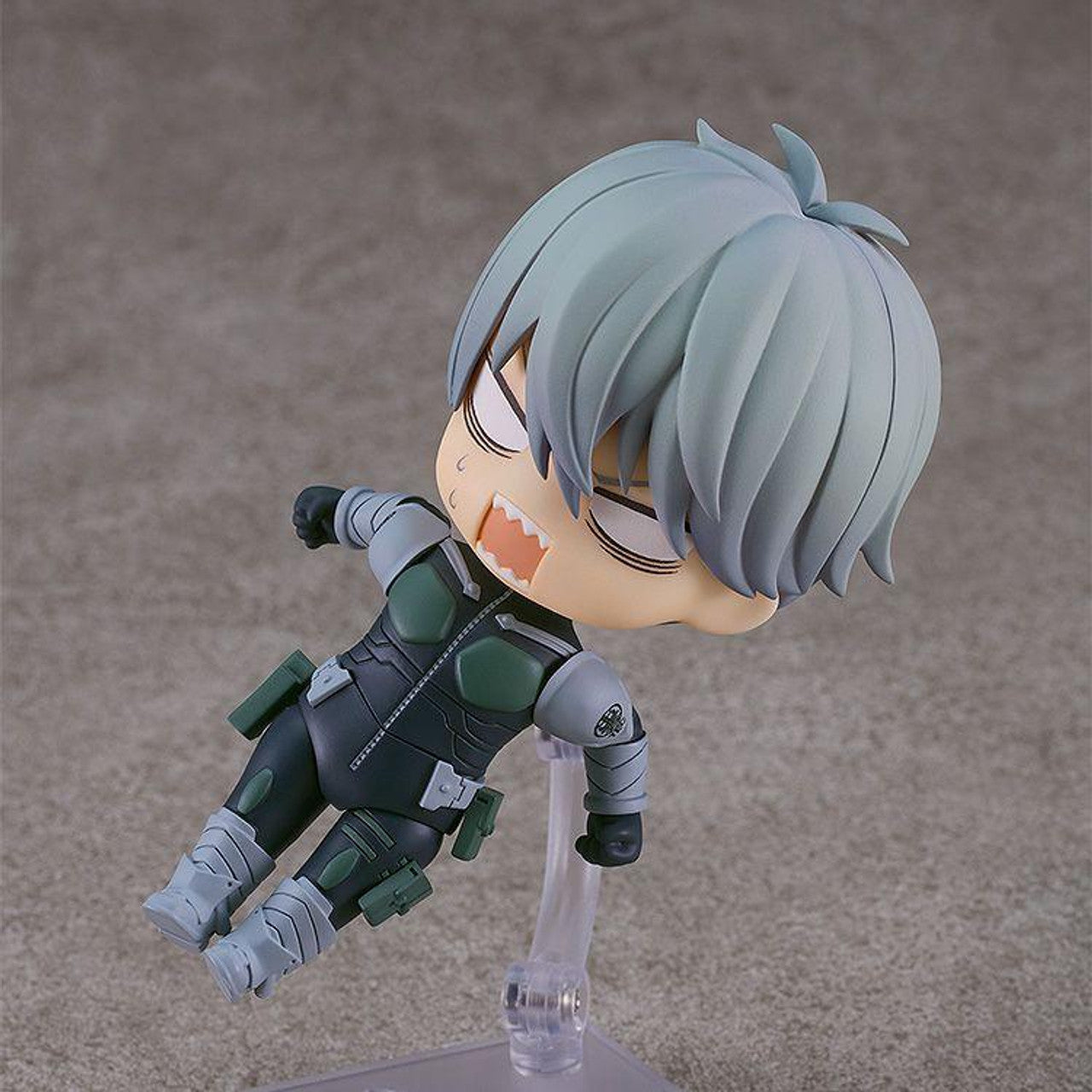 Kaiju No 8 Nendoroid Reno Ichikawa figure in dynamic pose with panicked expression