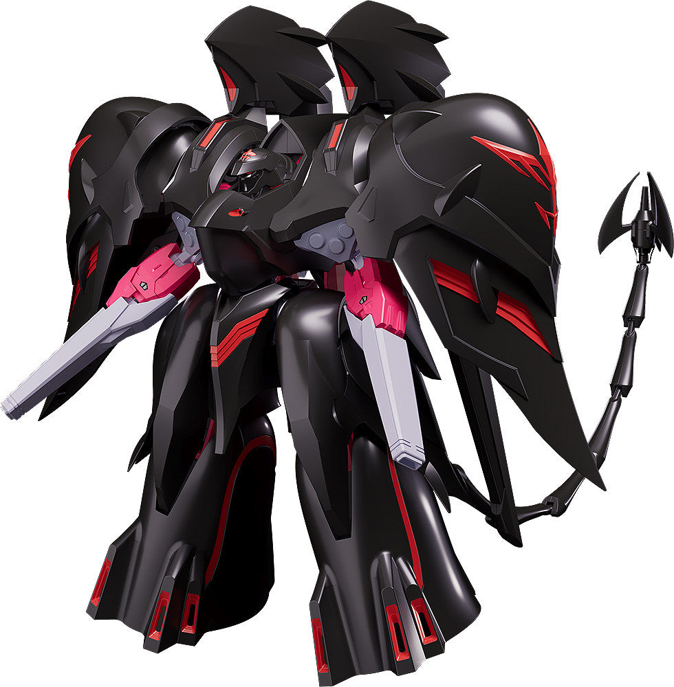 Moderoid Black Sarena front view with weapons deployed from Martian Successor Nadesico the Motion Picture - Prince of Darkness