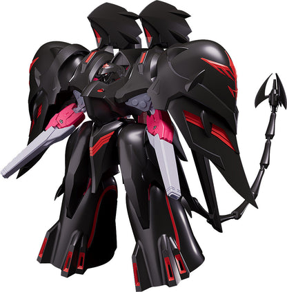 Moderoid Black Sarena front view with weapons deployed from Martian Successor Nadesico the Motion Picture - Prince of Darkness