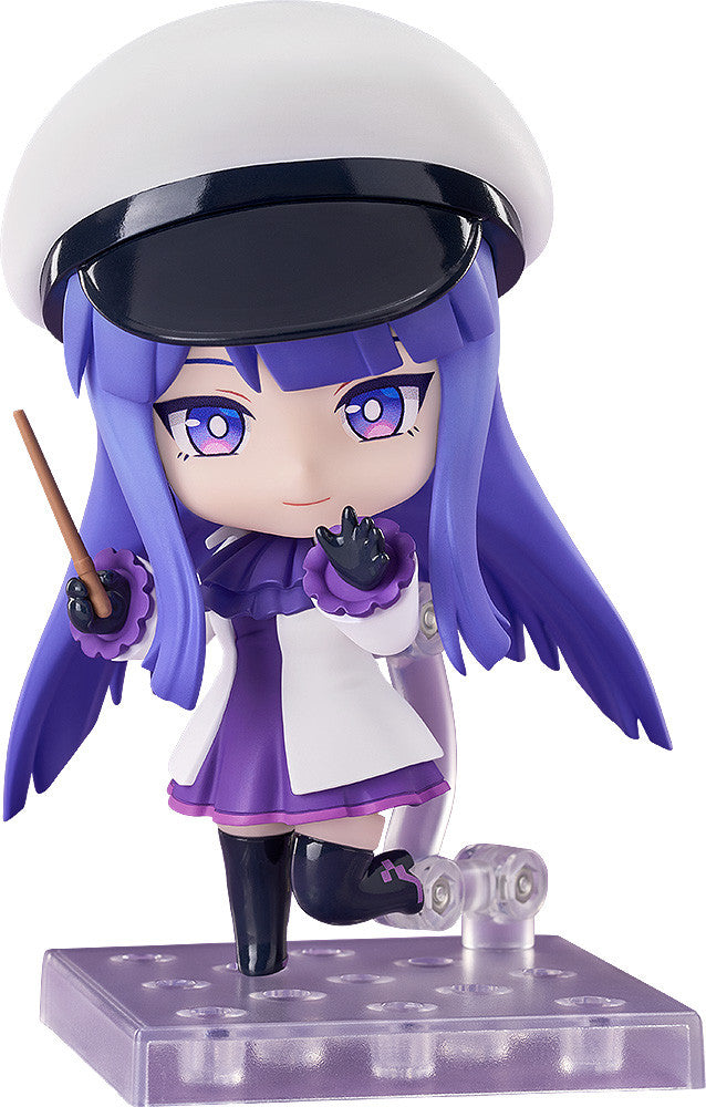 Nendoroid Beatrice figure with white and black hat purple dress and wand