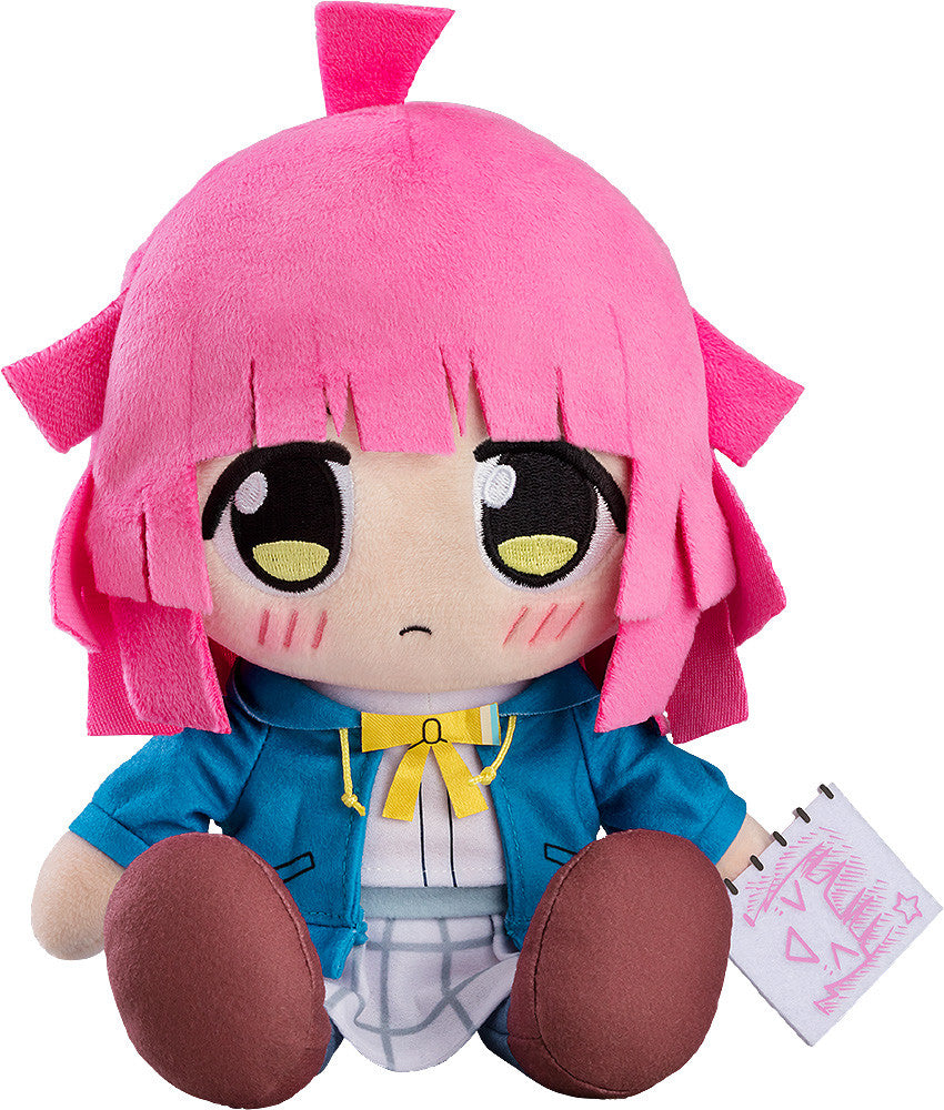Good Smile Company LoveLive Nijigasaki High School Idol Club Kuripan Plushie Rina Tennoji re-run plushie with pink hair, blue jacket, holding sketchbook