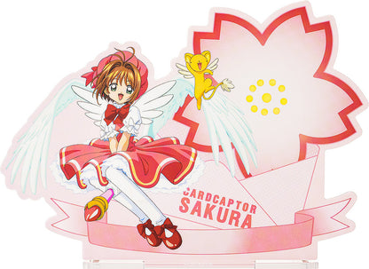 Acrylic pen stand featuring Cardcaptor Sakura 25th Anniversary design, showcasing vibrant colors and iconic characters