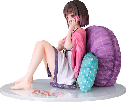 Megumi Kato 1:7 scale figure front view in white dress with calm expression
