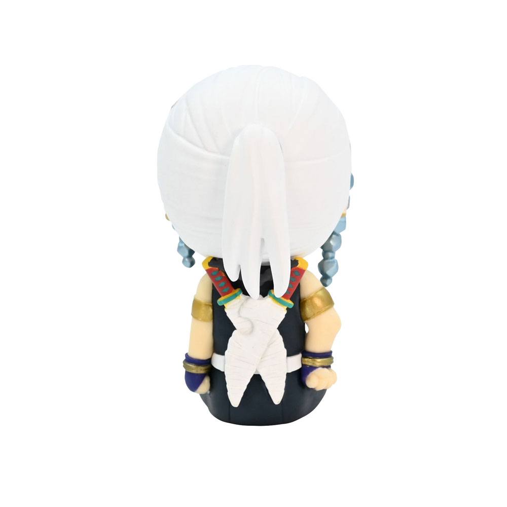 Demon Slayer Kimetsu no Yaiba Uzui Tengen Potetto figure showing the back with swords and white fabric on head