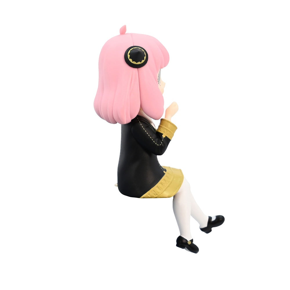 Spy x Family Anya Forger noodle stopper figure from with pink hair and black and gold uniform