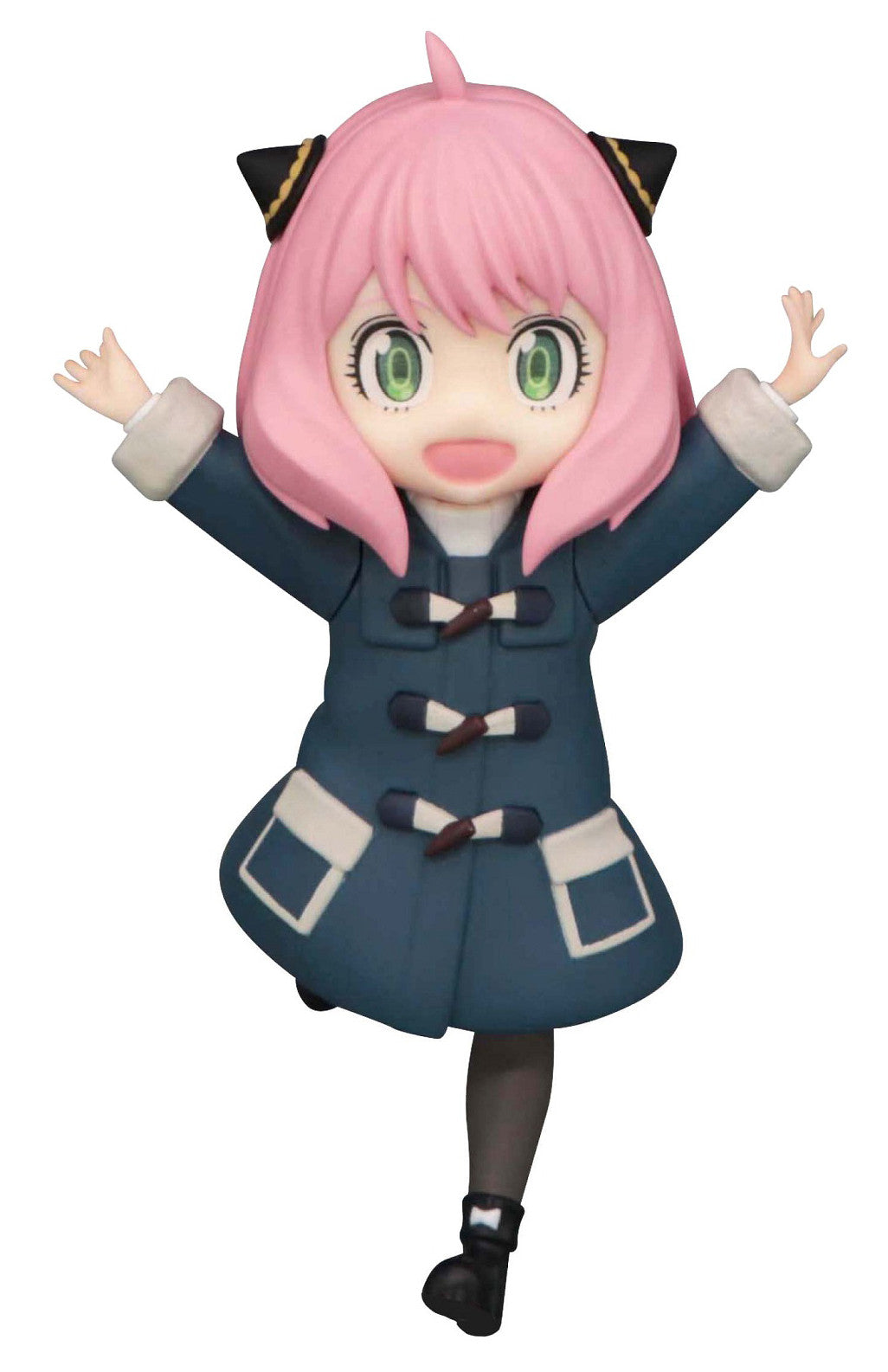 Anya seated casually with arms outstretched, smiling