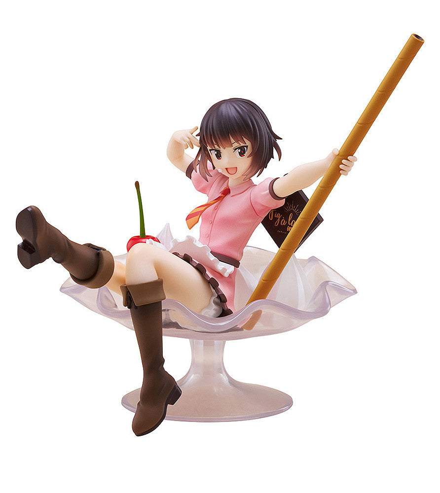 Kono Subarashii Sekai ni Bakuen wo Tenitol Fig A la Mode Megumin figure in a pink outfit with cherry accessory