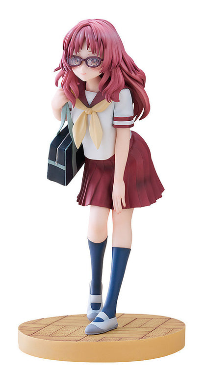 Ai Mie figure front view with school uniform and shy expression