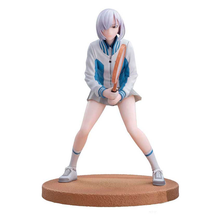 Luminasta Fiona Frost anime figure in tennis jacket and skirt with racket