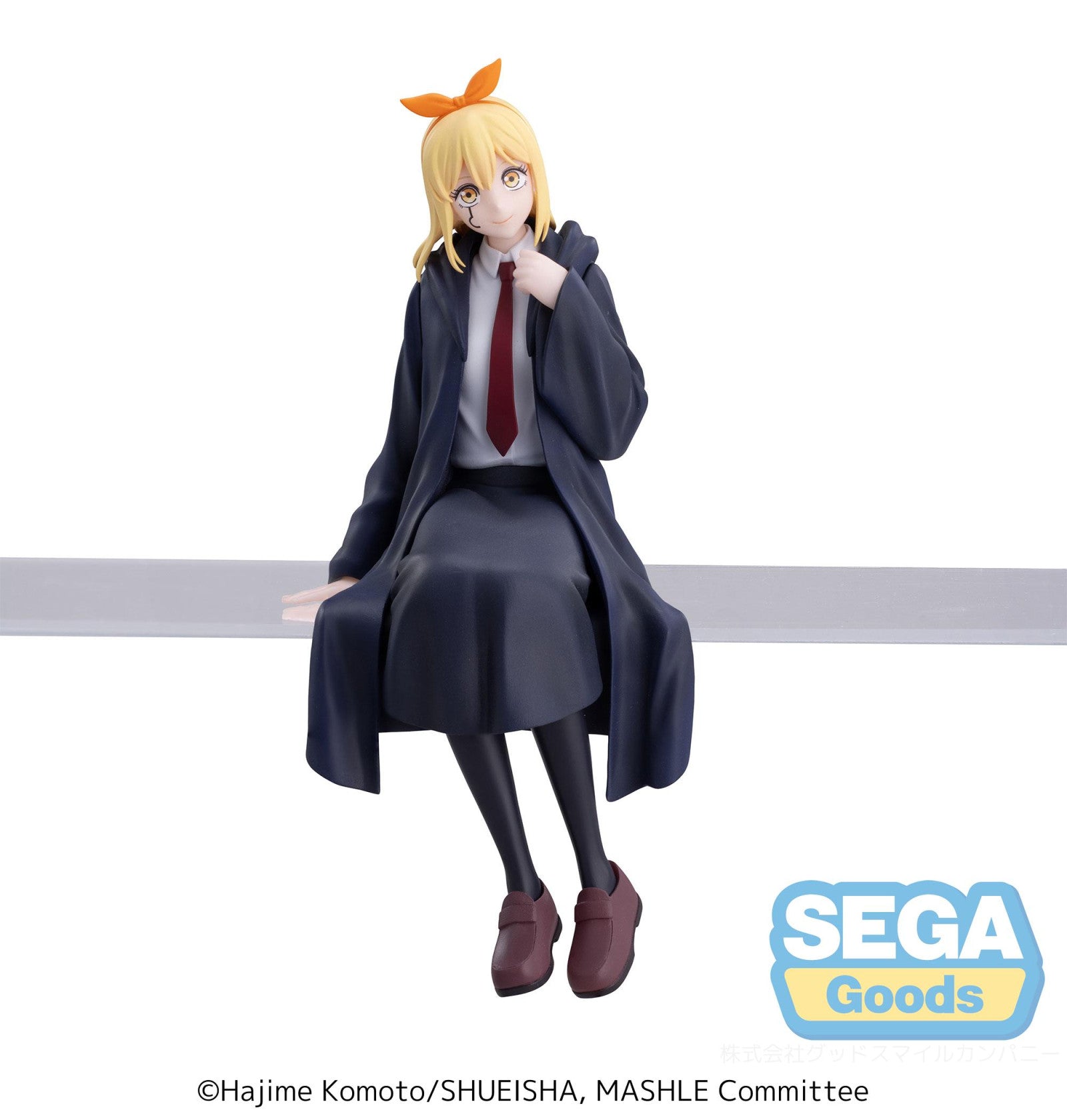 Lemon Irvine figure seated pose with cheerful expression