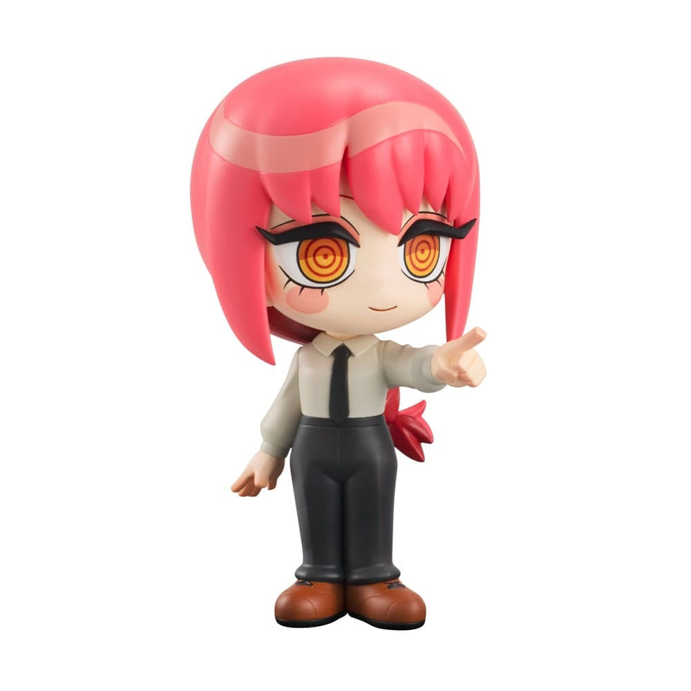 Chainsaw Man Toonize Makima figure in normal color version dressed in white shirt black tie and dark pants