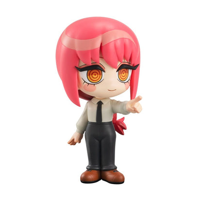 Chainsaw Man Toonize Makima figure in normal color version dressed in white shirt black tie and dark pants