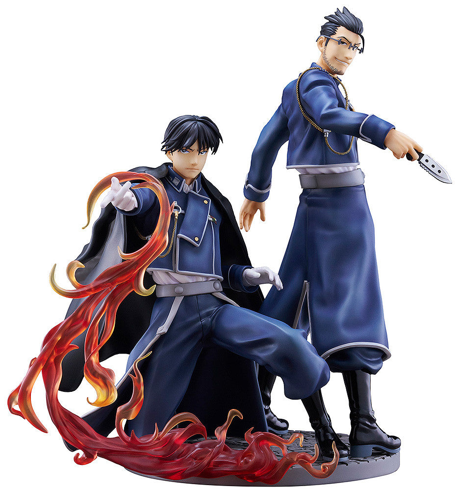 Fullmetal Alchemist Brotherhood Roy Mustang & Maes Hughes Kizuna figures standing together in dynamic pose