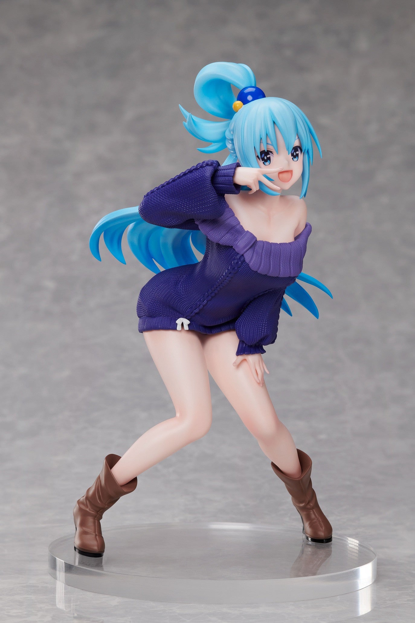 Aqua 1:7 scale figure front view with cheerful expression and dynamic pose