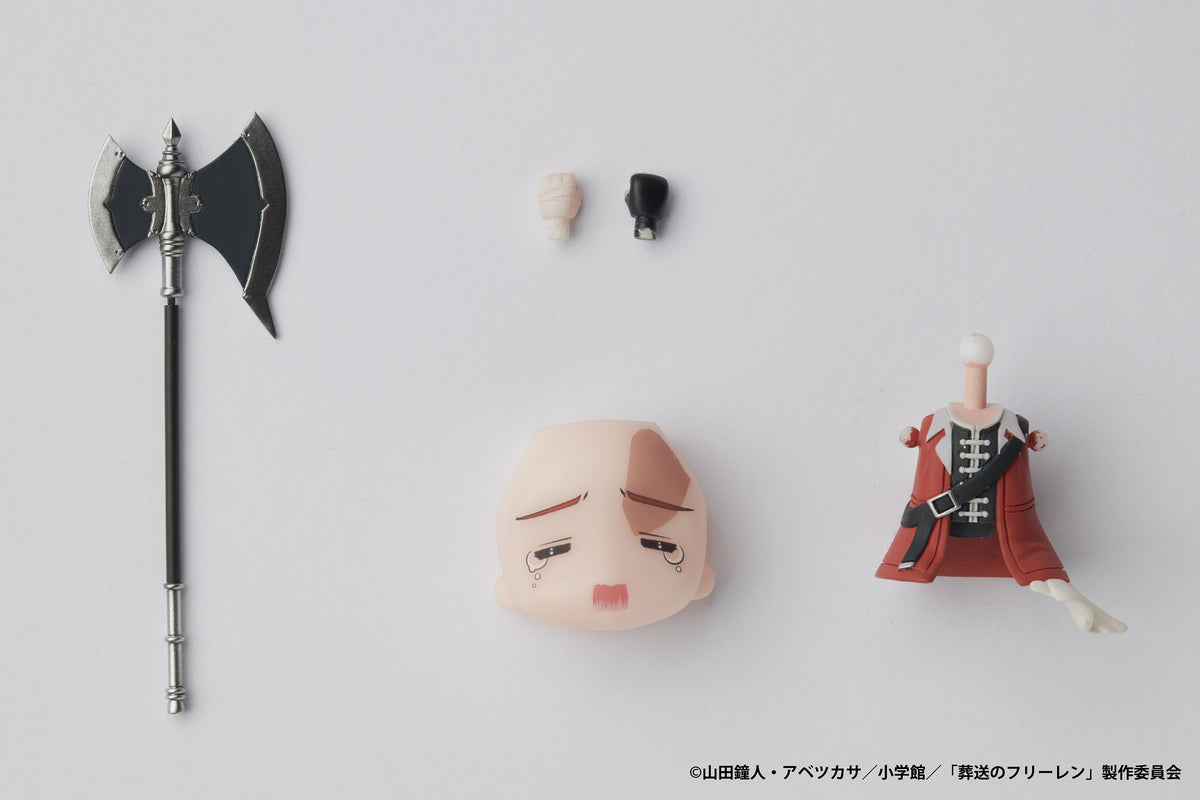 Close-up of Stark figure&#39;s face and chest armor detailing