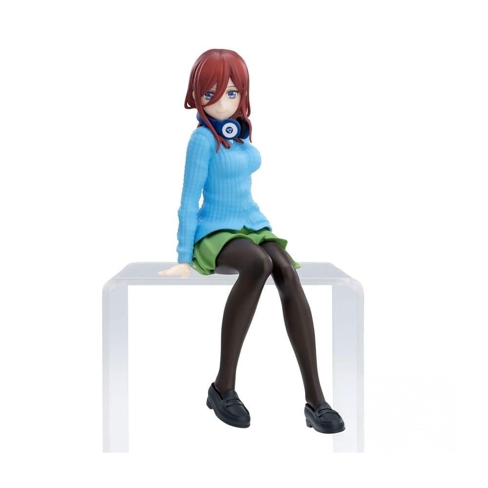 The Quintessential Quintuplets PM Perching figure of Miku Nakano in blue sweater and green skirt