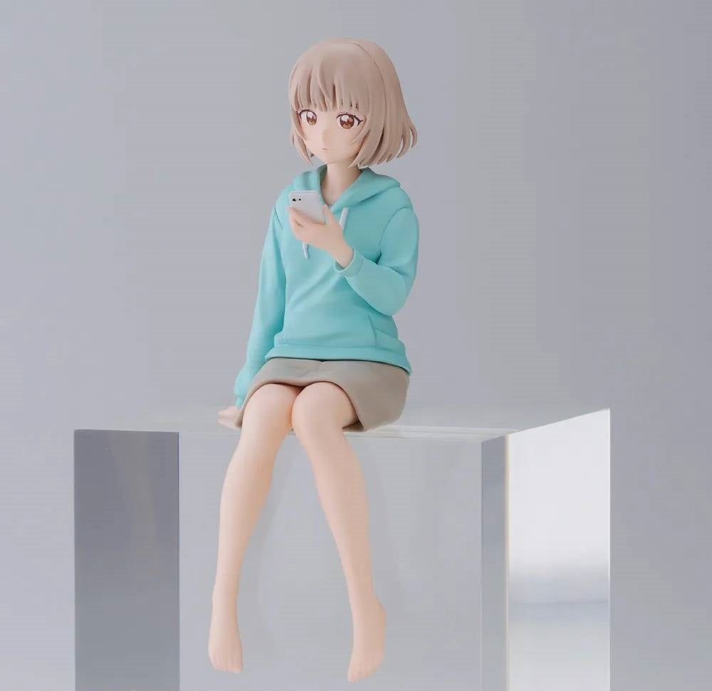 Ohmuro Family PM Perching Figure of Nadeshiko Ohmuro wearing a blue hoodie and khaki skirt