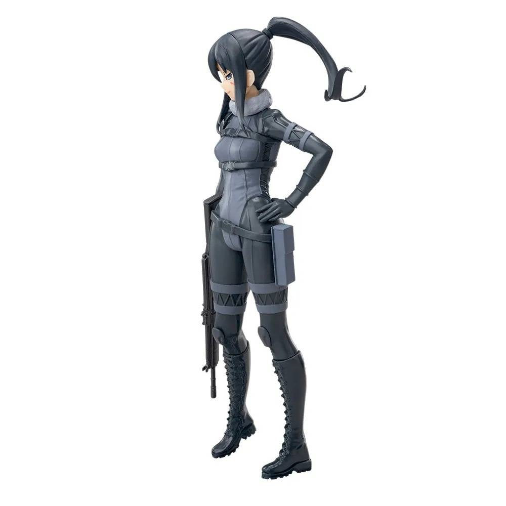 Luminasta Pitohui action figure from SAO Alternative Gun Gale Online in grey tactical suit with rifle