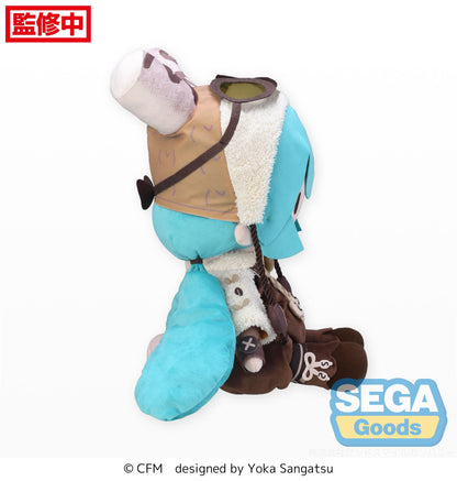 SEGA Character Vocal Series 01 Hatsune Miku Fuwa Petit Marshmallow Hot Cocoa Plush Toy 45cm